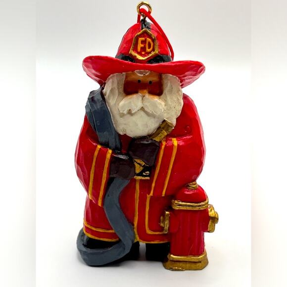 Set of 4 fireman-themed Christmas ornaments - Picture 4 of 7